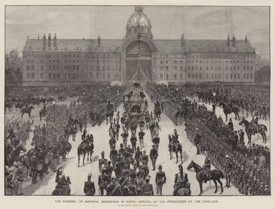 The Funeral of Marshal MacMahon in Paris, Arrival of the Procession at Les Invalides by Richard Caton Woodville junior